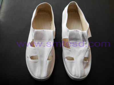HT3042 esd butterfly shoes, canvas,white