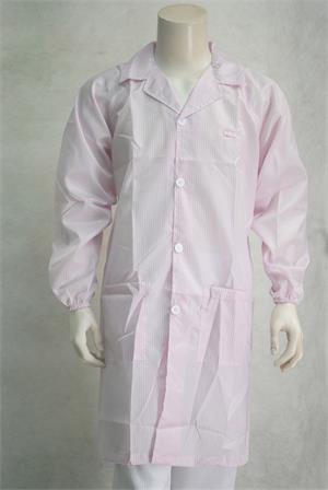 HT29021-3 esd coat pink,stripe button style